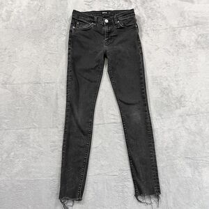 HUDSON Jeans Womens 26 Super Skinny NATALIE Low Rise Ankle Stretch Raw‎ Hem